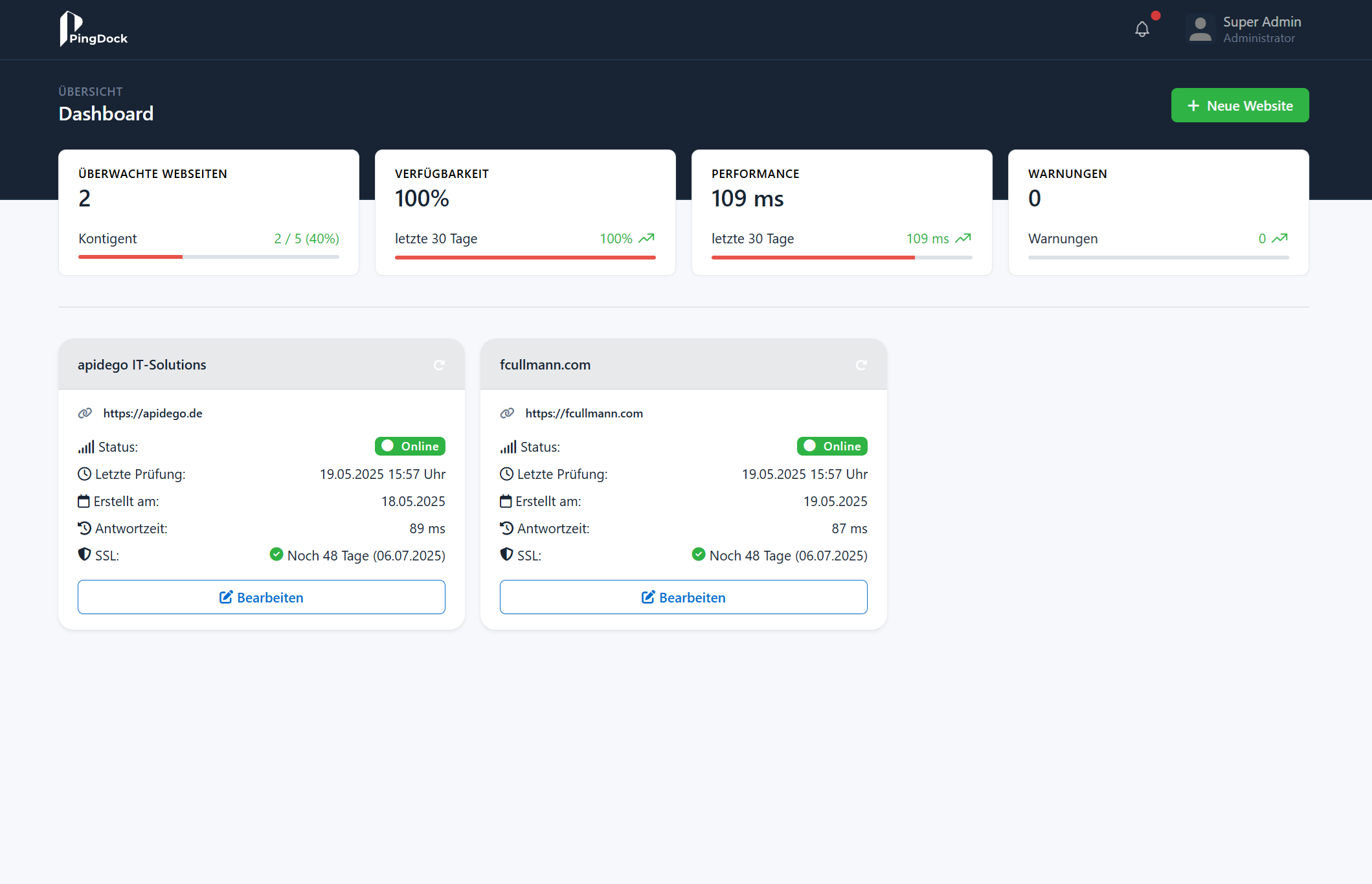 Website Monitoring Tool